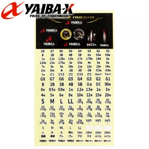 야이바엑스-YST-4 SIZE SEAL(야광) / 사이즈 씰 / 사이즈표기 스티커