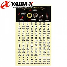 야이바엑스-YST-4 SIZE SEAL(야광) / 사이즈 씰 / 사이즈표기 스티커